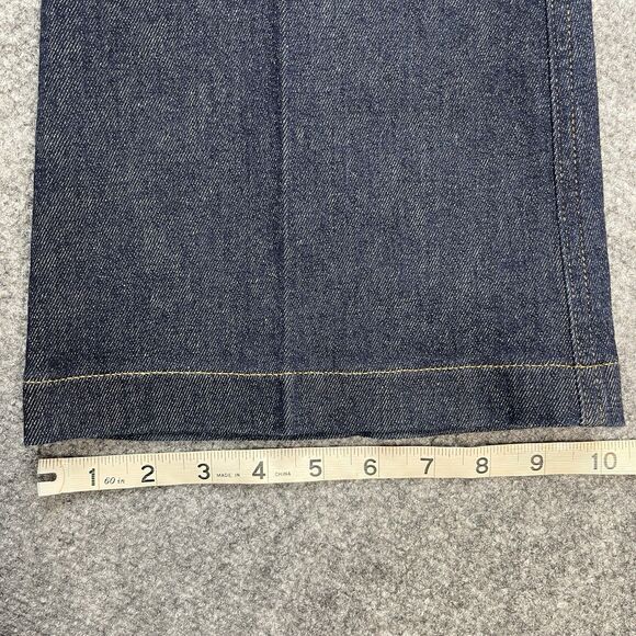 Spanx Jeans Womens Medium Petite Raw Indigo Flare Pull On 31.5" Inseam  NEW - Picture 13 of 13